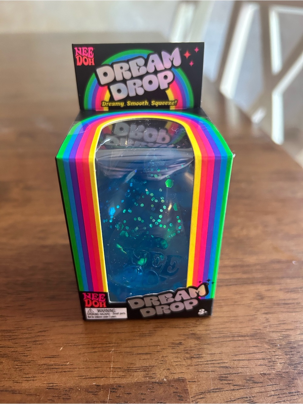 Dream Drop Blue Glitter Sensory Squishy Toy
